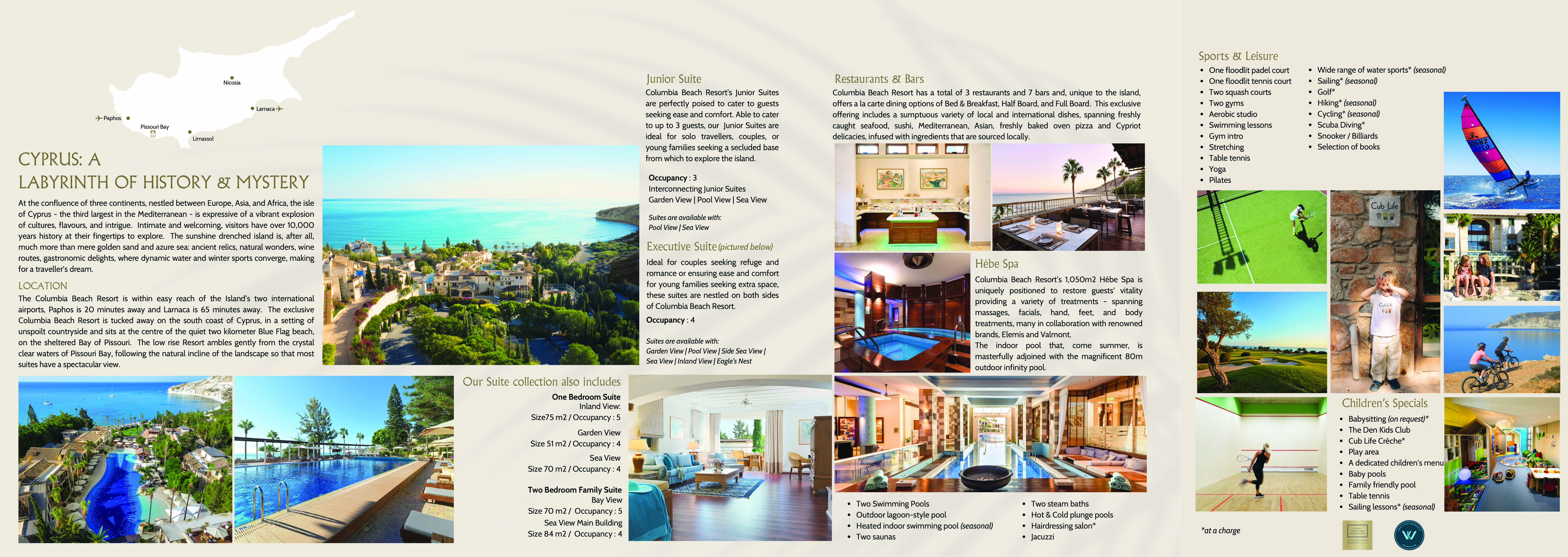 Columbia Beach Resort2025 fact sheet